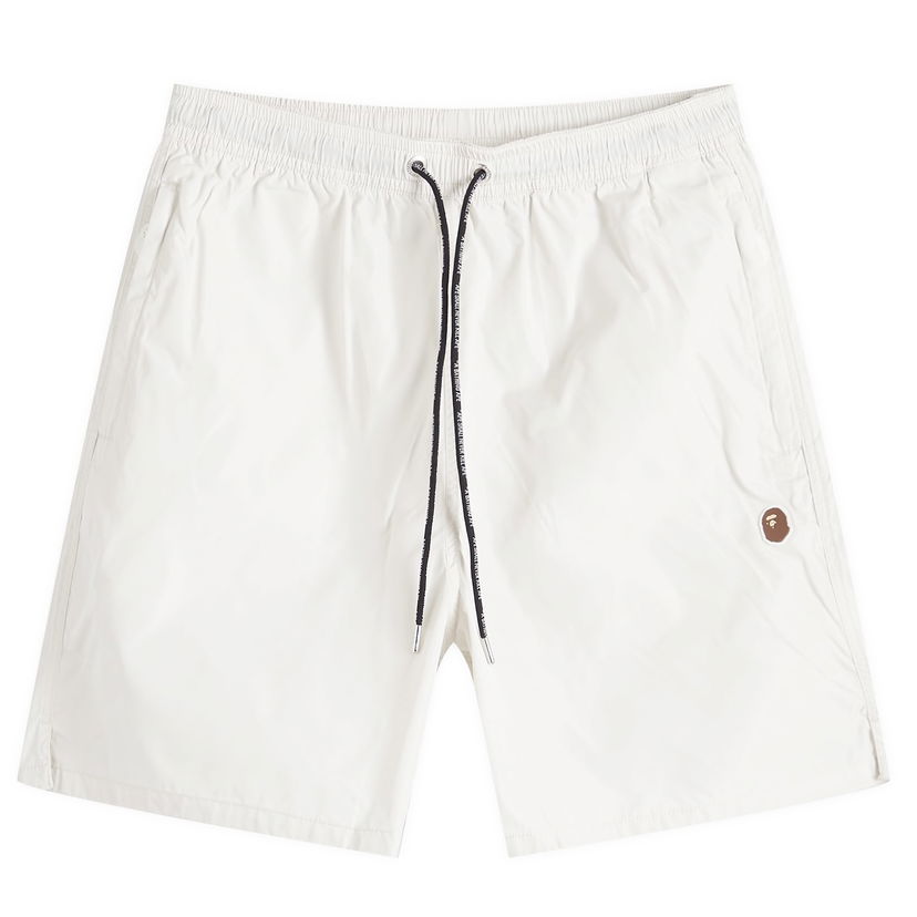 Shorts BAPE A Bathing Ape Ape Head Nylon Beach Short Hvid | 001SPK301322M-GRY