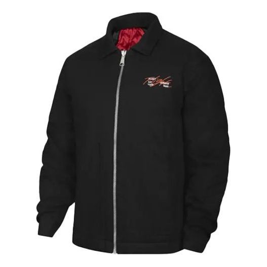 Bomberjakke Jordan Jordan Alphabet Print Zipper Jacket Sort | DJ0239-010, 0