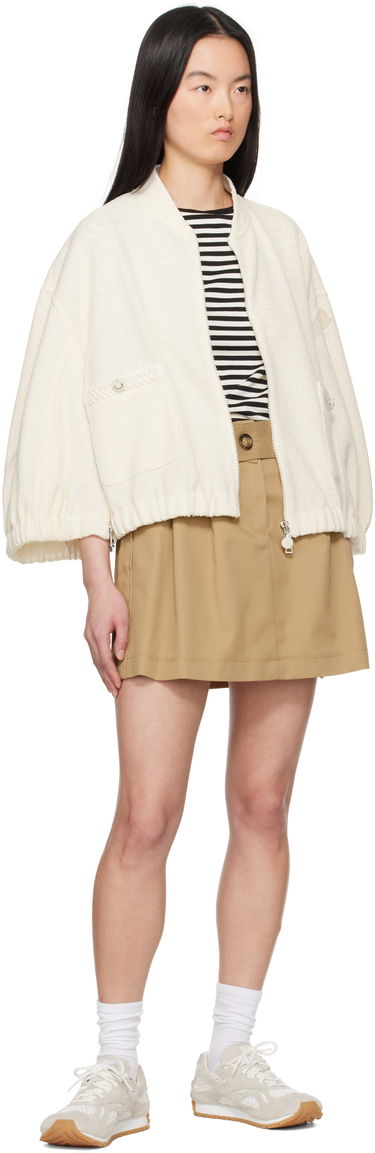 Nederdel Moncler Moncler Pleated Miniskirt Beige | K10932D0001054A36, 3
