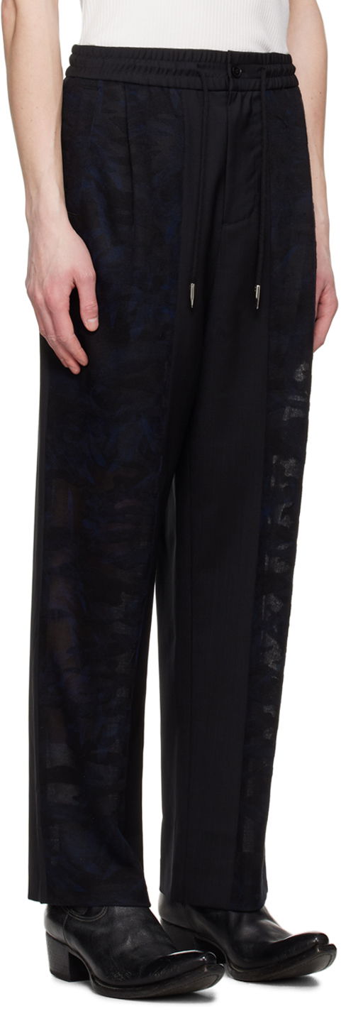 Bukser Feng Chen Wang Feng Chen Wang Paneled Trousers Sort | FMS15TR13, 1