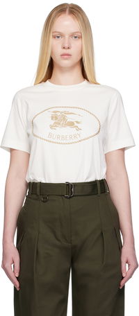 Burberry Knight Stamp Cotton T-Shirt