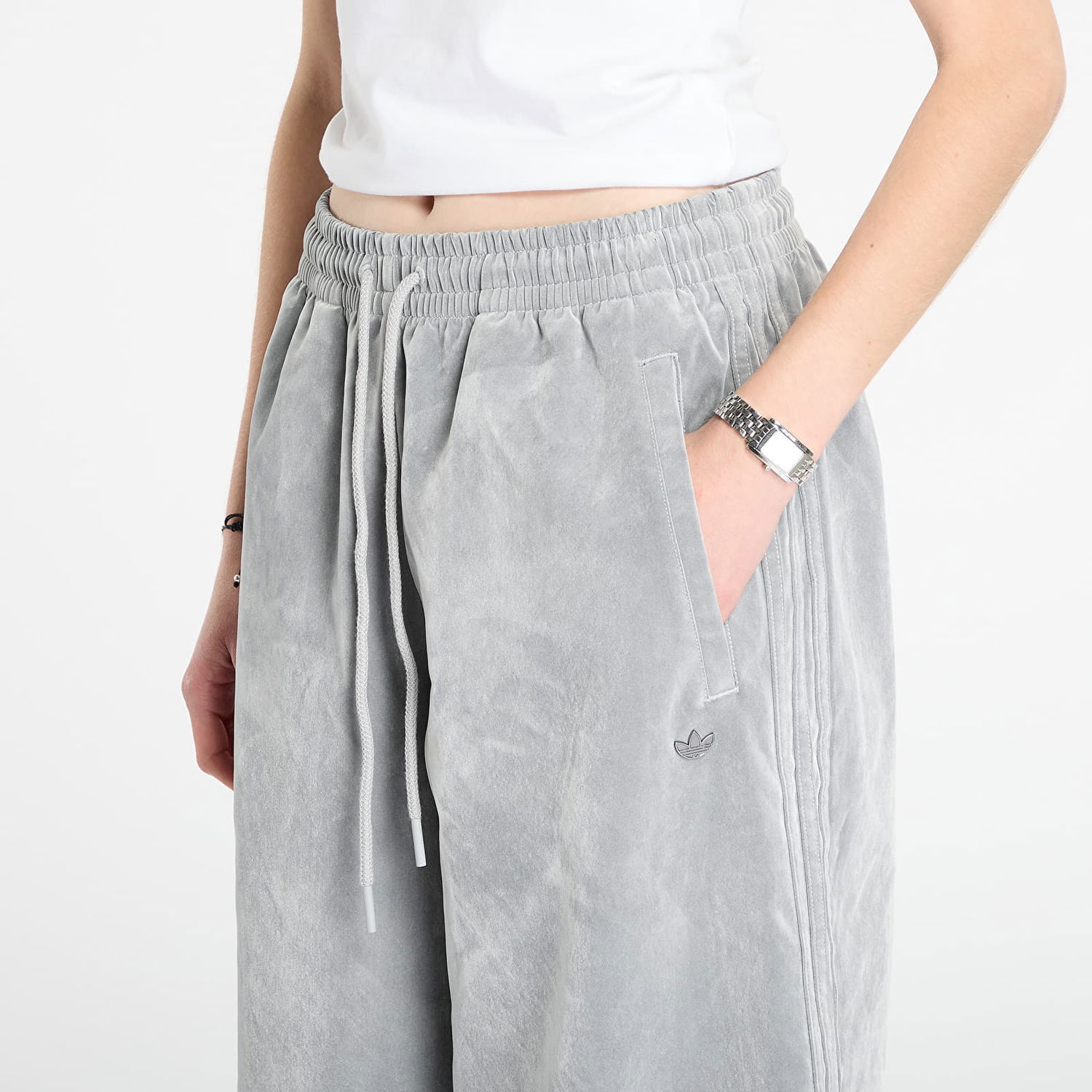 Joggingbukser adidas Originals Brushed Twill Oversized Firebird Track Pants Grå | JW7331, 1