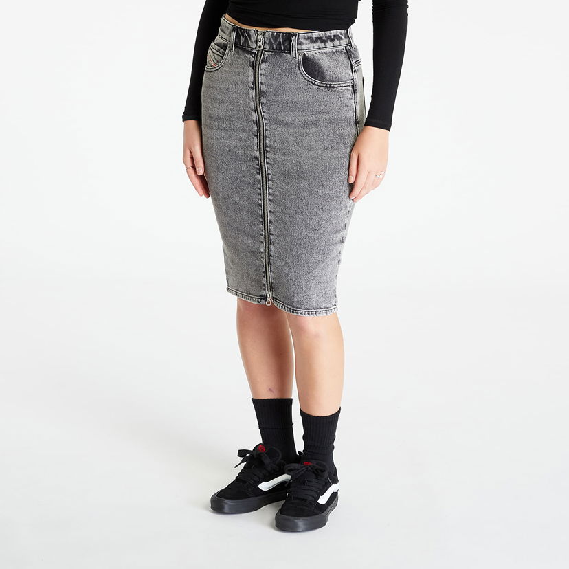 Nederdel Diesel De-Pencil-Z Skirt Black/ Blue Grå | A09736_09G57 Black/ Blue