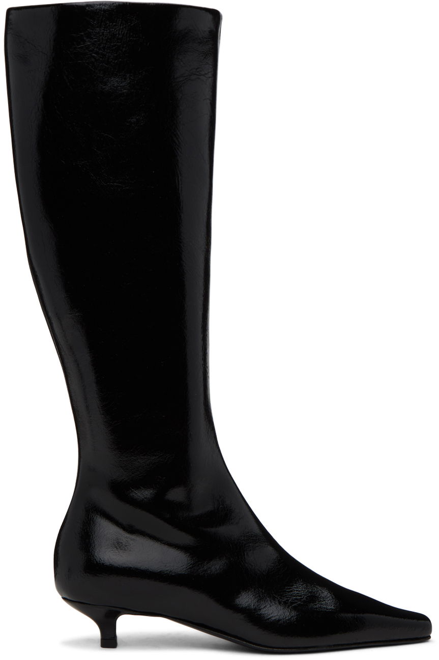 Kjole TOTEME Totême 'The Slim' Kitten Heel Knee-High Boots Sort | 241-WAS954-LE0046, 0