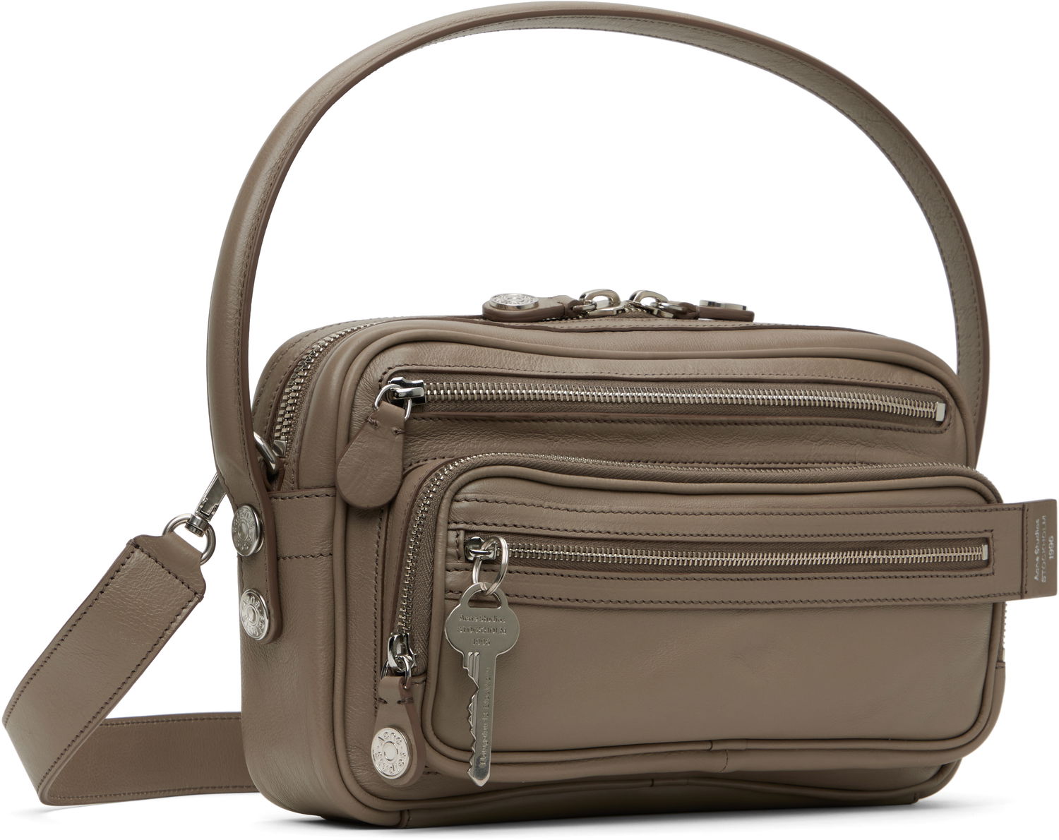 Skuldertaske Acne Studios Acne Studios Camero Party Leather Shoulder Bag Grå | C10240-, 1