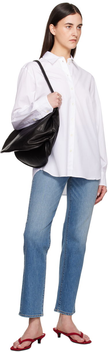 Skjorte Anine Bing Anine Bing Essie Button-Down Shirt Hvid | A-07-11028-WTI26, 3