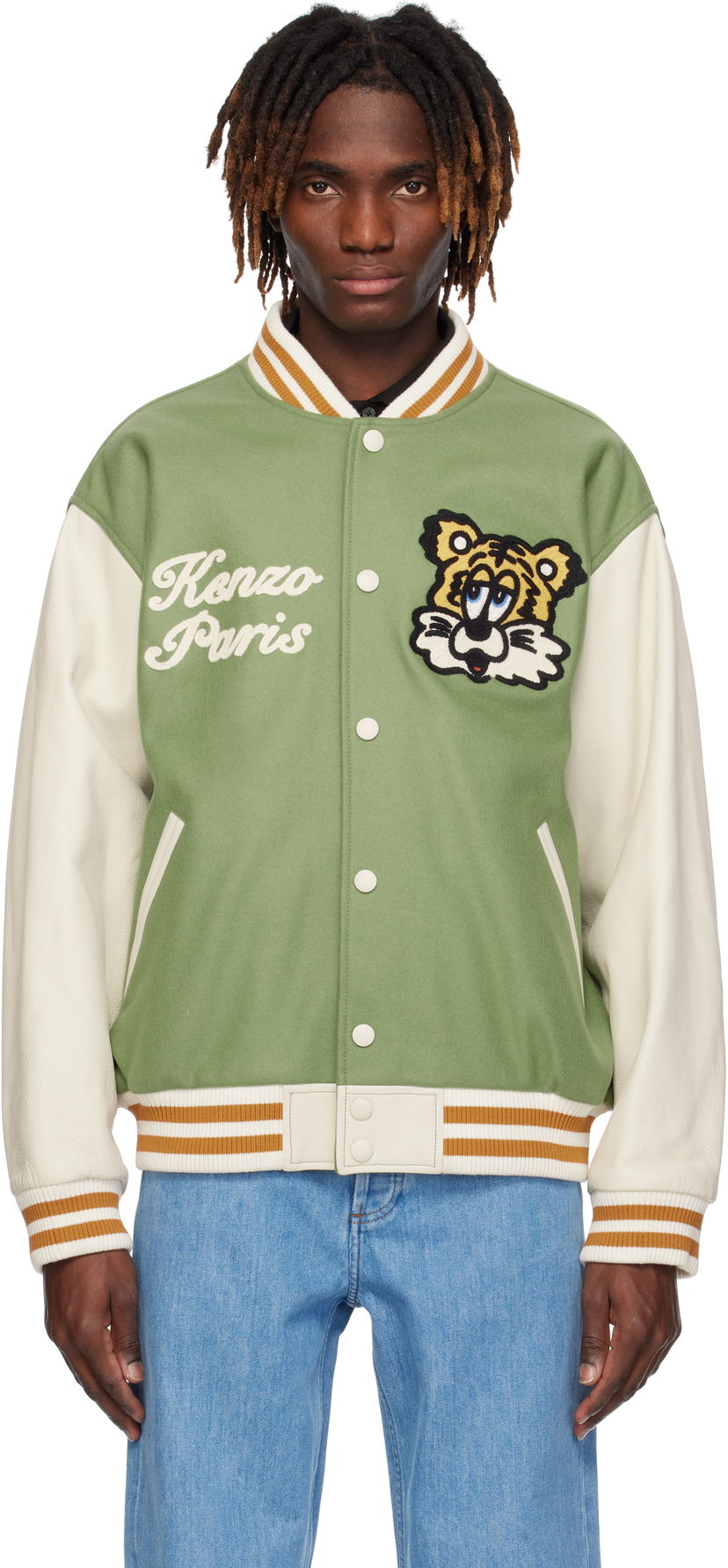 Bomberjakke KENZO VERDY Edition Varsity Bomber Jacket Grøn | FF58BL1509OH