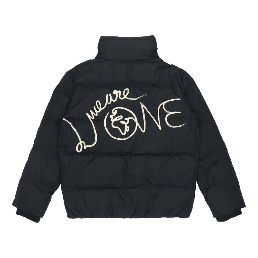 Puffer jakke Li-Ning Way Of Wade Graphic Down Jacket Sort | AYMR443-1