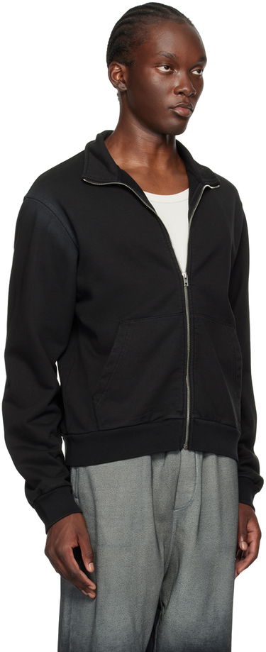Sweatshirt We11done Embroidered-Logo Track Jacket Sort | WD-TJ2-24-815-U-BK, 4