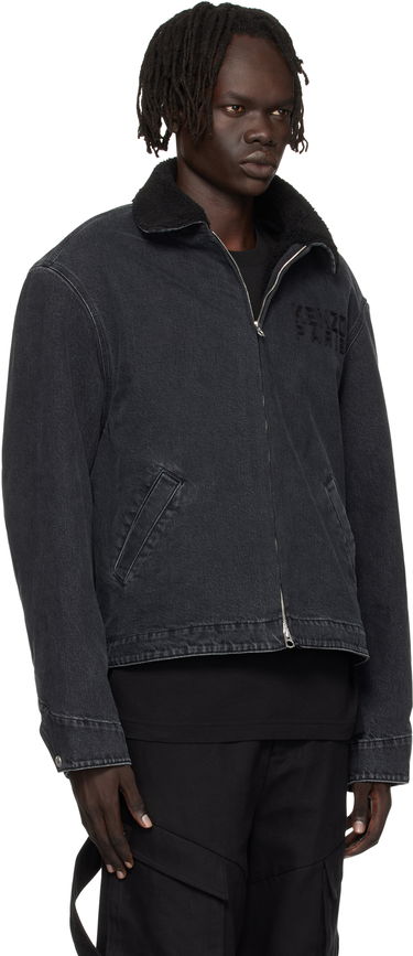 Jakke KENZO Kenzo Paris 'KENZO Happy Tiger' Denim Utility Jacket Sort | FF65DB1056C4, 1
