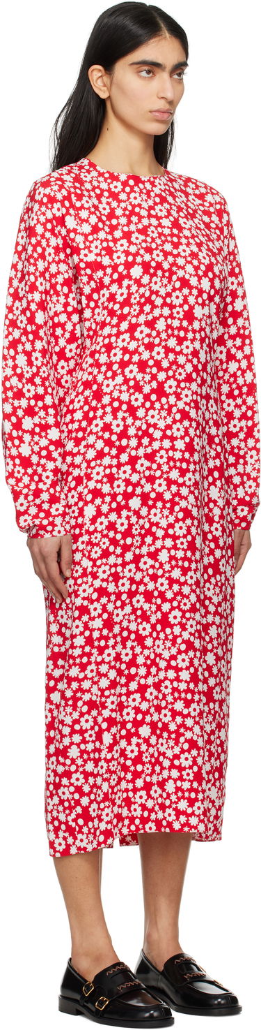 Kjole Marni Marni Pop Fields Midi Dress Rød | ABMA1360S0 UTVA45, 1