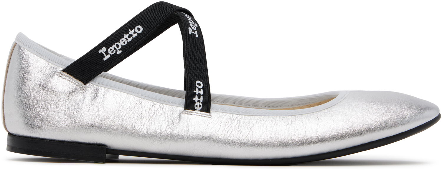 Kjole Repetto Repetto Joana Mary Jane Ballerina Flats Metalisk | V184VEMD, 0