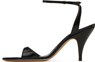 Tilbehør The Row The Row Vika Ankle Strap Heeled Sandals Sort | F1584-SL1, 2