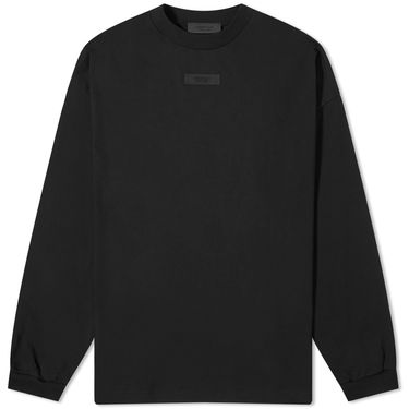 T-shirt Fear of God ESSENTIALS Spring Tab Long Sleeve T-Shirt Sort | 125SP244204F, 1