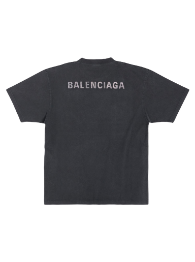 T-shirt Balenciaga Large Fit T-shirt Sort | 641655TNVU31073
