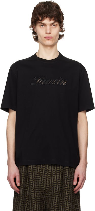 T-shirt LANVIN Lanvin Logo T-Shirt Sort | RM-TS0115-J171-P25, 0