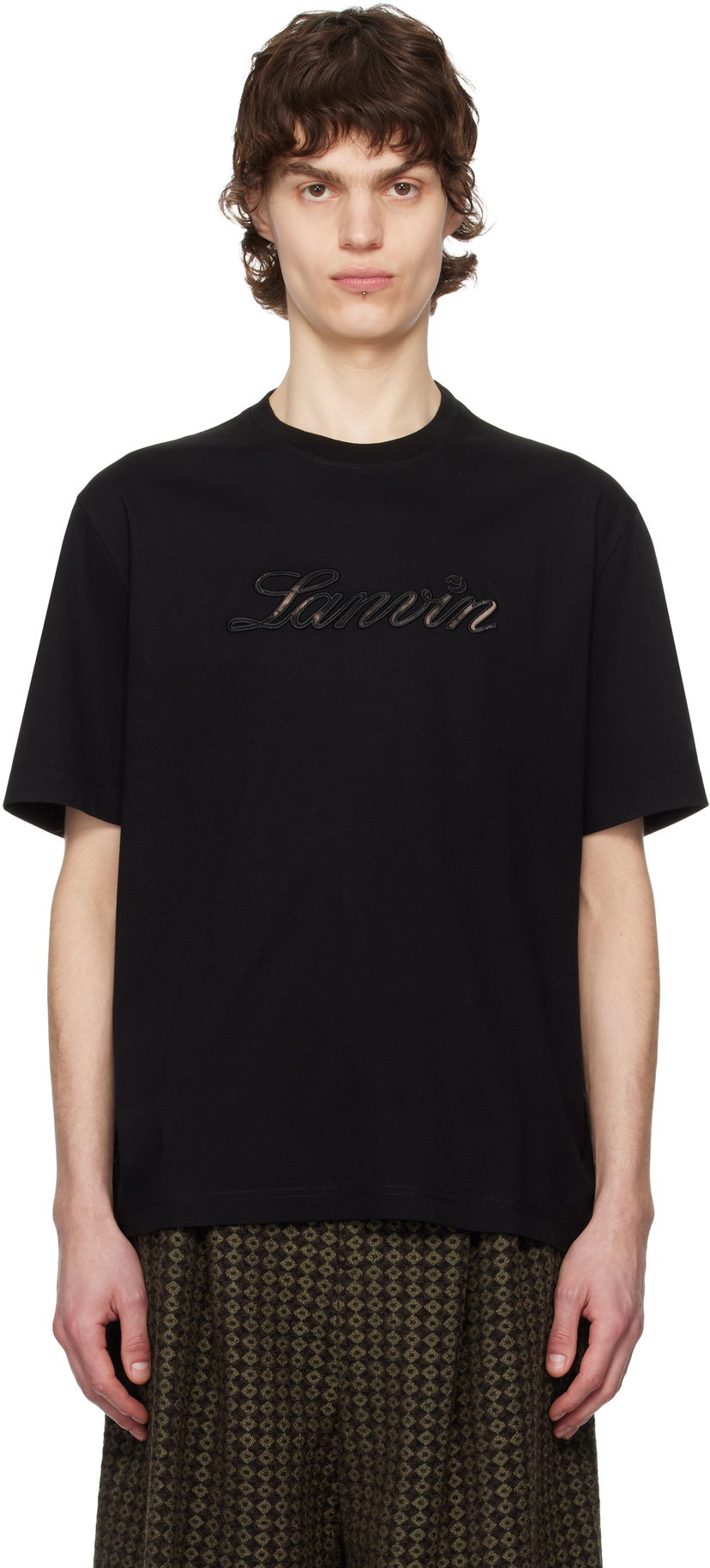 T-shirt LANVIN Lanvin Logo T-Shirt Sort | RM-TS0115-J171-P25