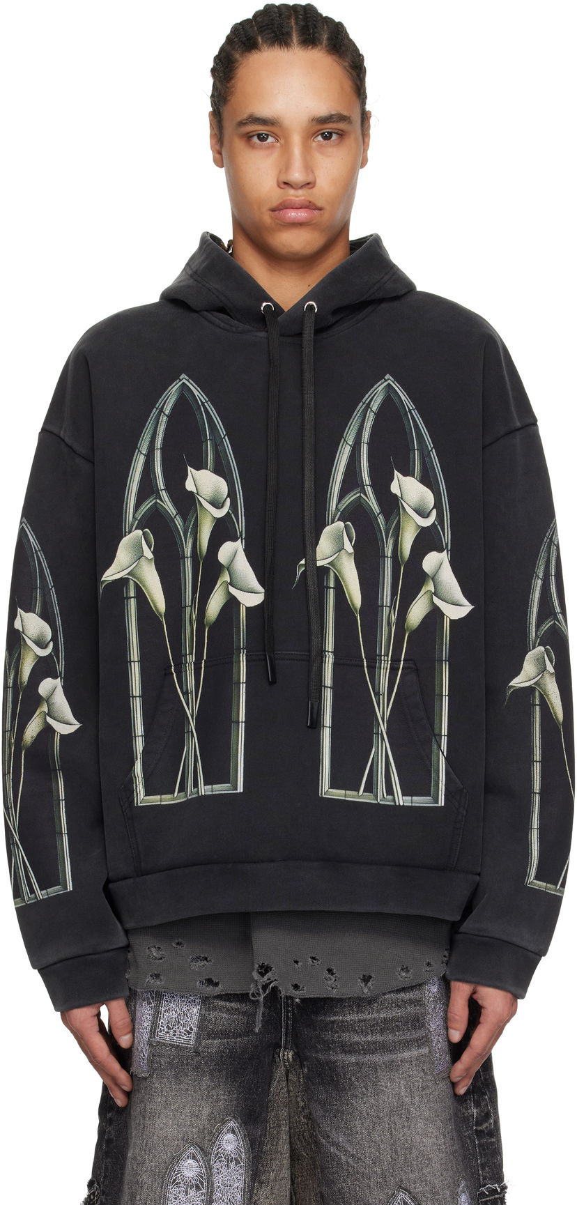 Sweatshirt Who Decides War Who Decides War Calla Window Hoodie Sort | 1110060030SS25