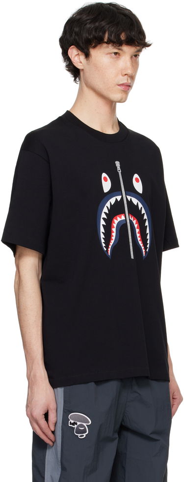 T-shirt BAPE A Bathing Ape Shark Graphic T-Shirt Sort | 001TEK701302M, 1