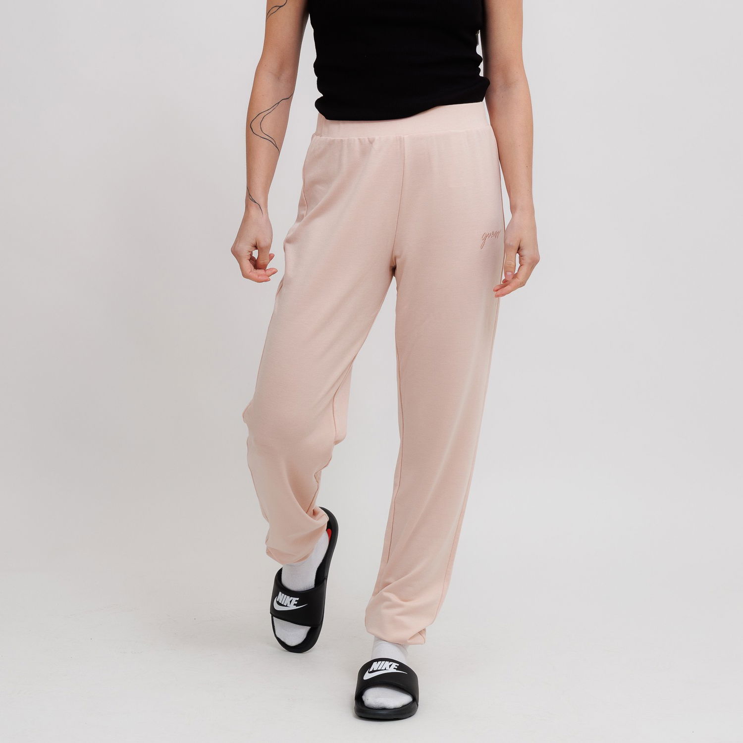 Joggingbukser GUESS Guess Lucia Joggers Lyserød | O5GB05KCQP2-G6I6, 0
