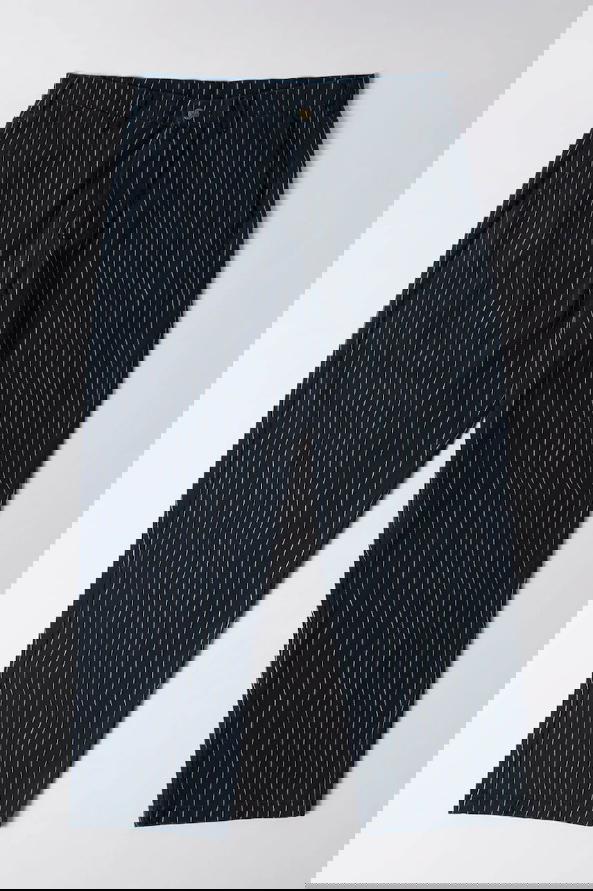 Bukser By Parra Meandering Pinstripe Chinos Mørkeblå | 54245, 0