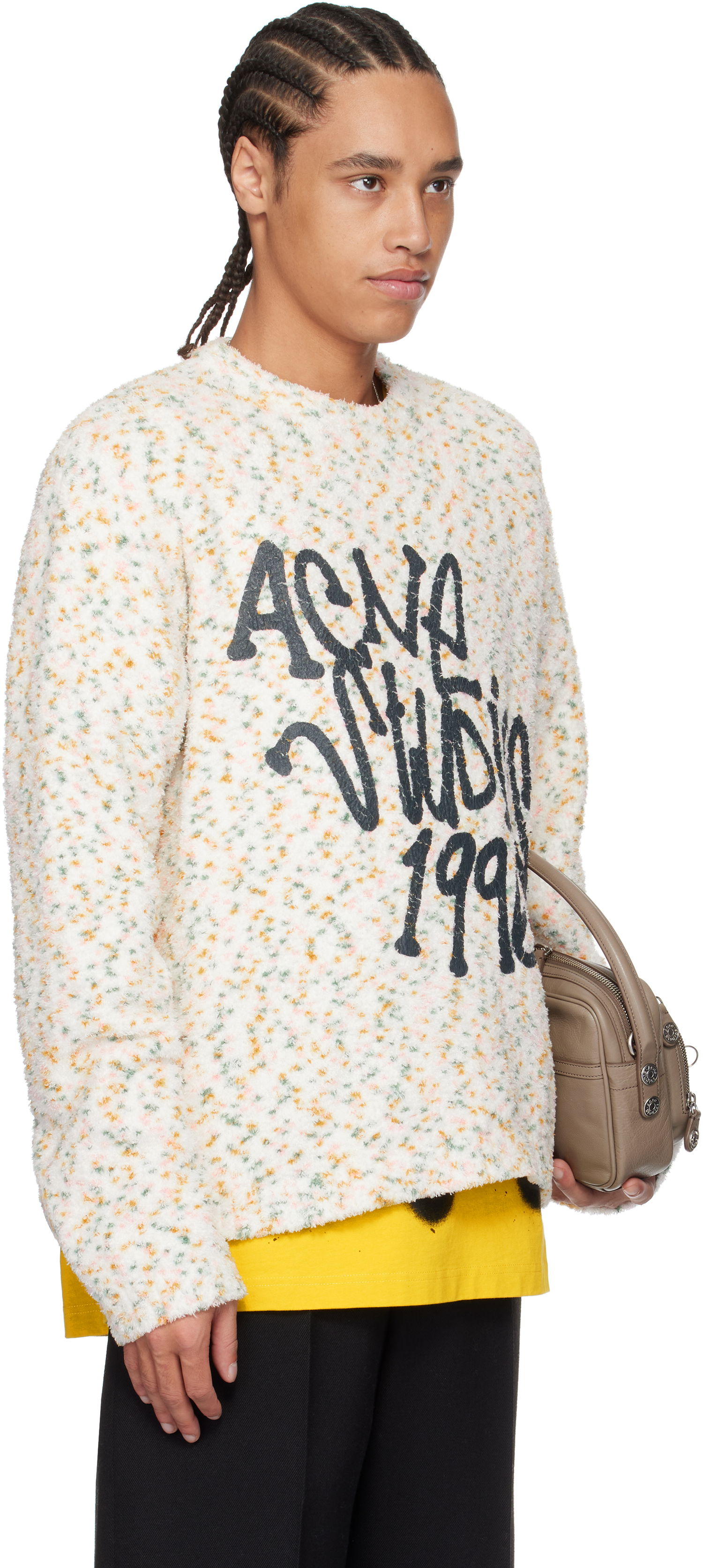 Sweater Acne Studios Acne Studios Printed Logo Knit Sweater Flerfarvet | B60360-, 1