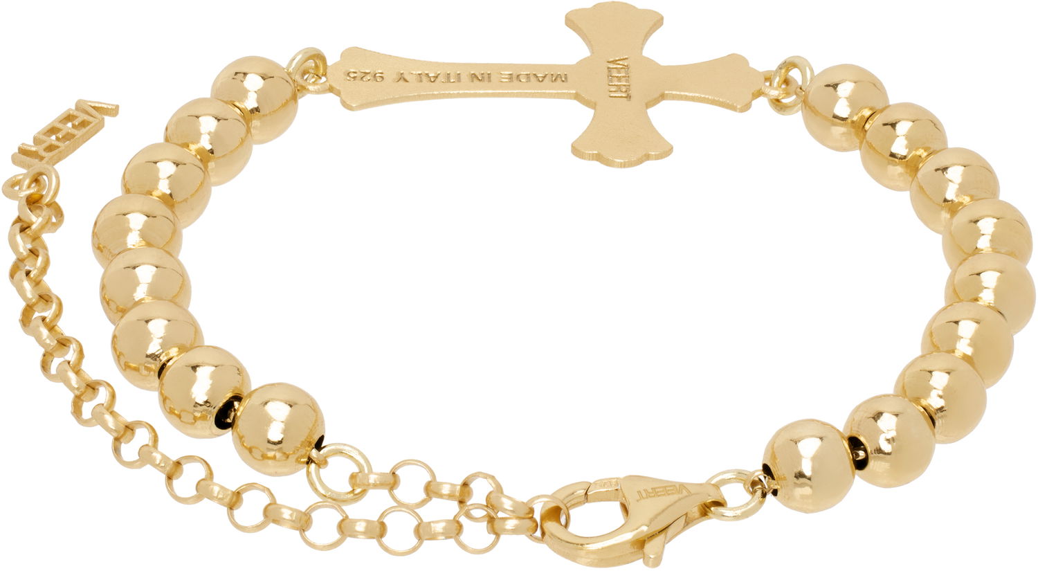 Armbånd VEERT Cross Bracelet Metalisk | BR01PL-YG, 1