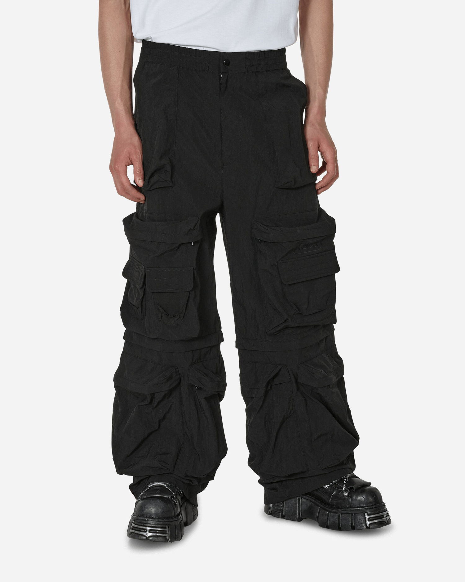 Cargo bukser Diesel Wrinkled Nylon Canvas Cargo Pants Sort | A105030HJAE 9XX, 1