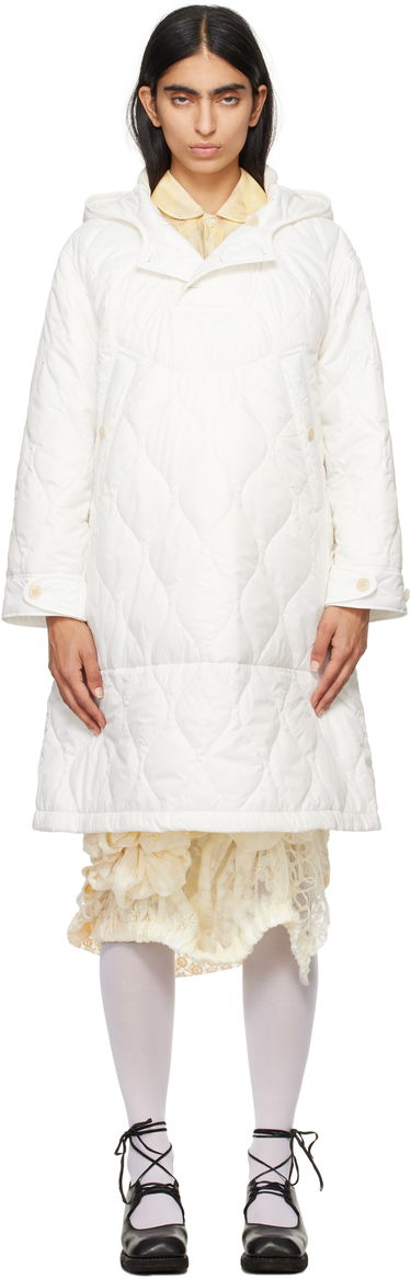 Puffer jakke Comme des Garçons Comme Des Garcons Quilted Hooded Coat Hvid | TN-O013-051, 0