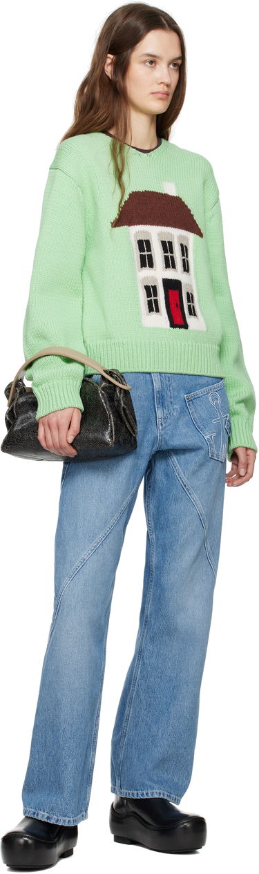 Sweater JW Anderson JW Anderson House Graphic Sweater Grøn | KW1404-YN0417, 3