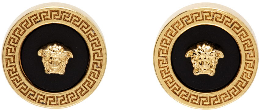 Øreringe Versace Enamel Medusa Earrings Beige | DG27256_DJMR, 0