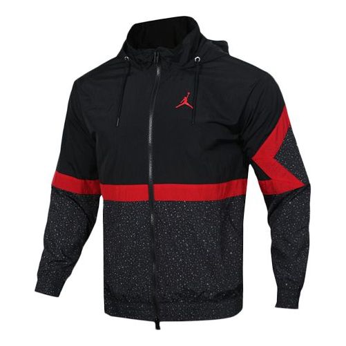 Vindjakke Jordan Jordan Diamond Cement Hooded Jacket Sort | AR3243-010