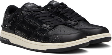 Sneakers og sko AMIRI AMIRI Crystal Studded Skel Top Low Sort | AMFOSR1170, 3
