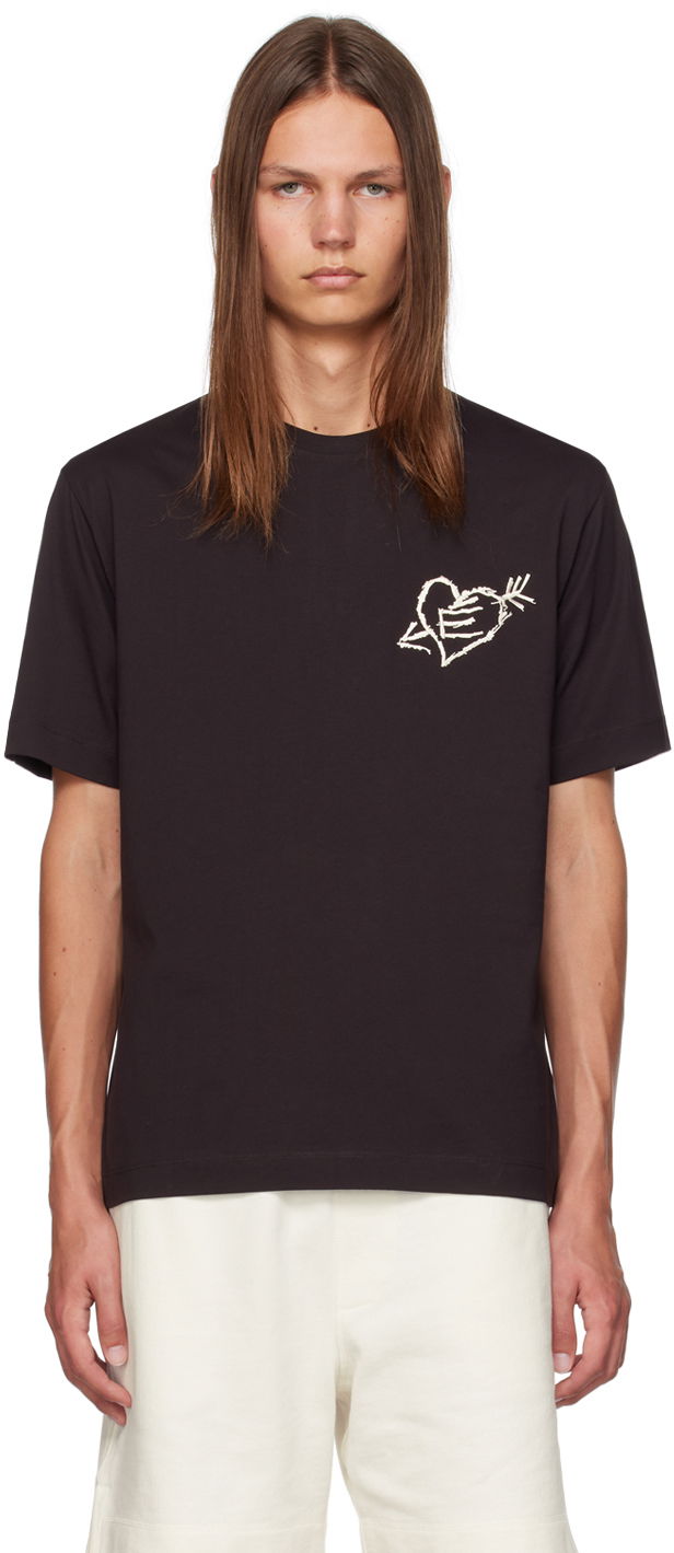 T-shirt Études Études Wonder Graffiti T-Shirt Brun | H23MM108A00770, 0