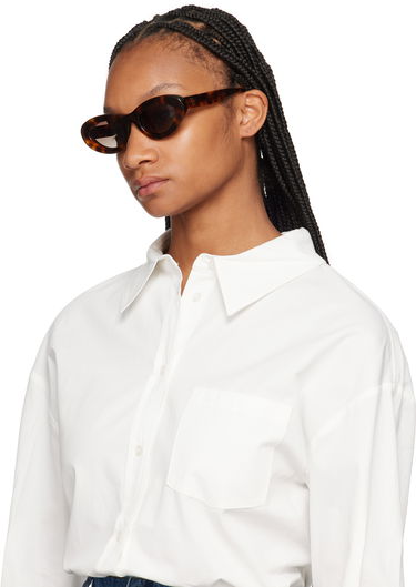 Solbriller Anine Bing ANINE BING Roma Oval Sunglasses Brun | A-12-10090-TTI3, 3