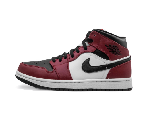 Limited Edition Jordan Air Jordan 1 Mid "Chicago Black Toe" Rød | 554724-069