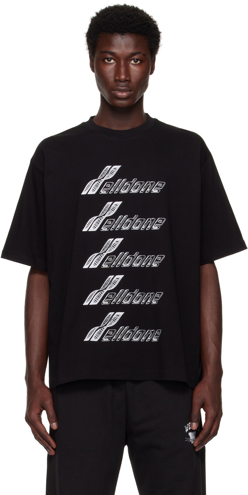 T-shirt We11done We11done Se11done DNA T-Shirt Sort | WD-TT2-25-756-U-BK