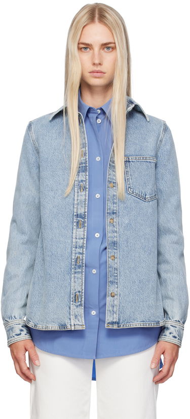 Skjorte TOTEME Petite Denim Shirt Blå | 243-WRT0330-FB0045, 0