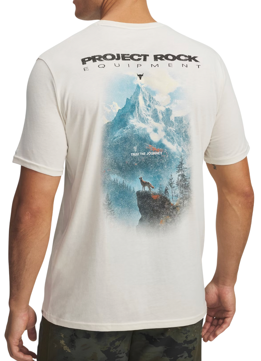 T-shirt Under Armour Project Rock Equipment Short-Sleeve T-Shirt Beige | 6005047-279, 1