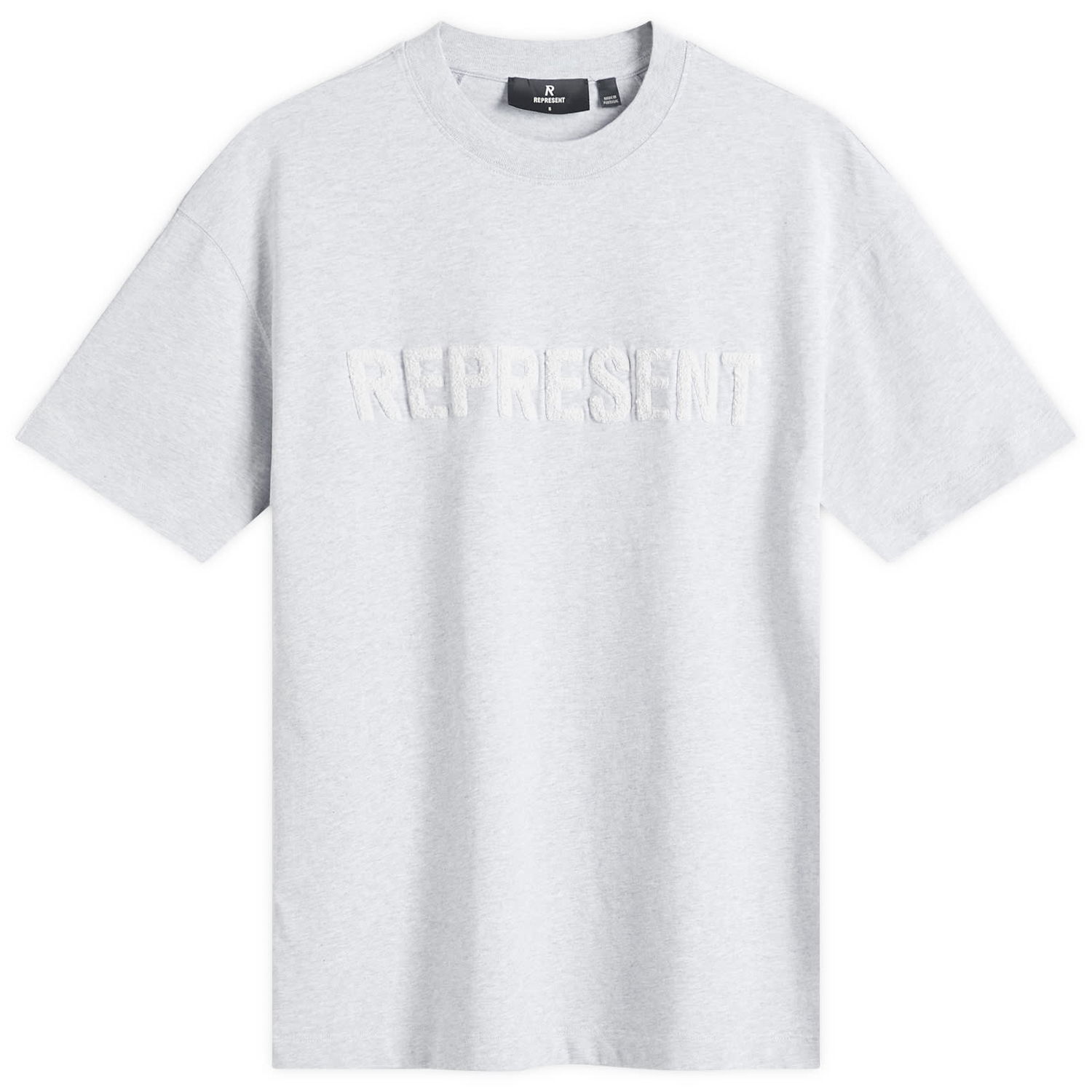 T-shirt Represent Clo Boyfriend T-Shirt with Embroidered Logo Grå | OCW41389-49, 1