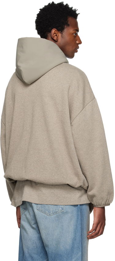 Sweatshirt Fear of God Core Collection Nylon Fleece Hoodie Heather Grey/Dust Grå | 202SU244311F, 2