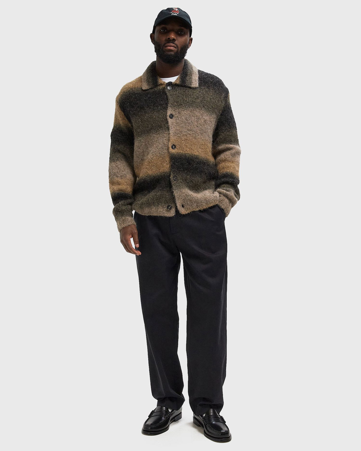 Sweater NORSE PROJECTS Erik Gradient Alpaca Wool Italian Yarn Cardigan Flerfarvet | N45-0654-0966, 1