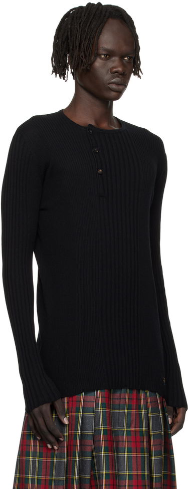 Sweater Vivienne Westwood Vivienne Westwood Tegan Henley Knit Top Beige | 2701002N-Y003M-, 4