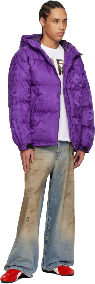 Puffer jakke BAPE A Bathing Ape Camo Jacquard Down Jacket Lilla | 001DNK801001M, 3