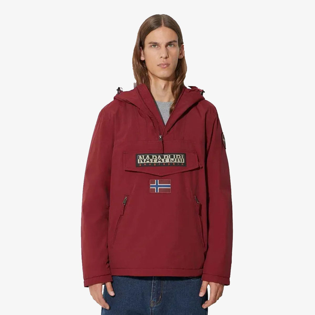 Vindjakke Napapijri Pocket Anorak Jacket Rød | NP0A4GMDR541, 0