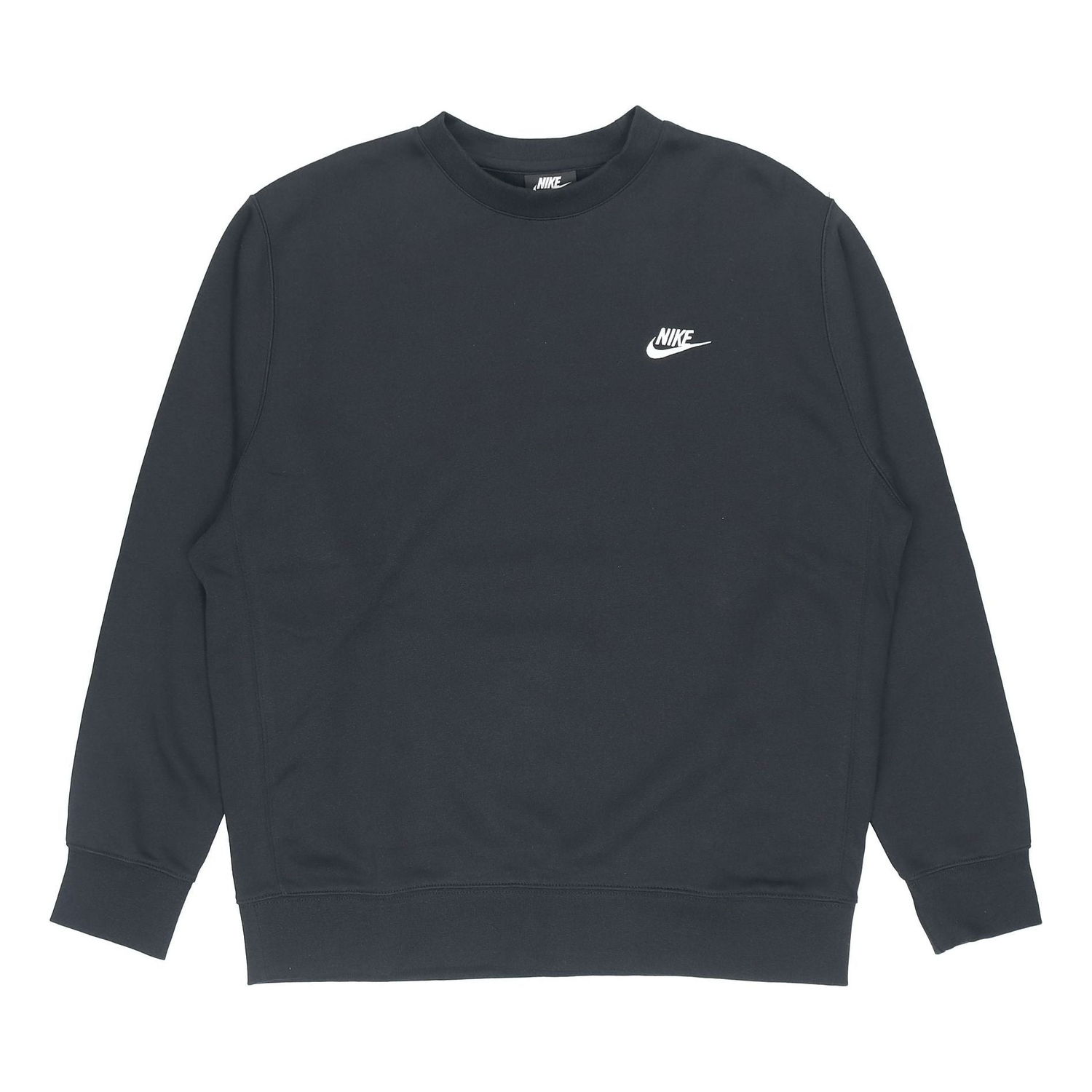Sweater Nike Sportswear Club Fleece Round Neck Pullover Sort | BV2663-010, 0