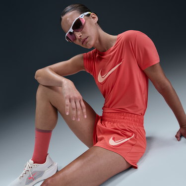 Shorts Nike One Dri-FIT Mid-Rise Running Shorts with Liner Orange | HJ2195-814, 3