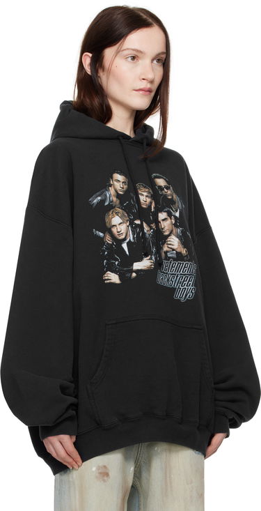 Sweatshirt VETEMENTS Vetements Backstreet Boys Print Hoodie Sort | UA66HD700B, 1