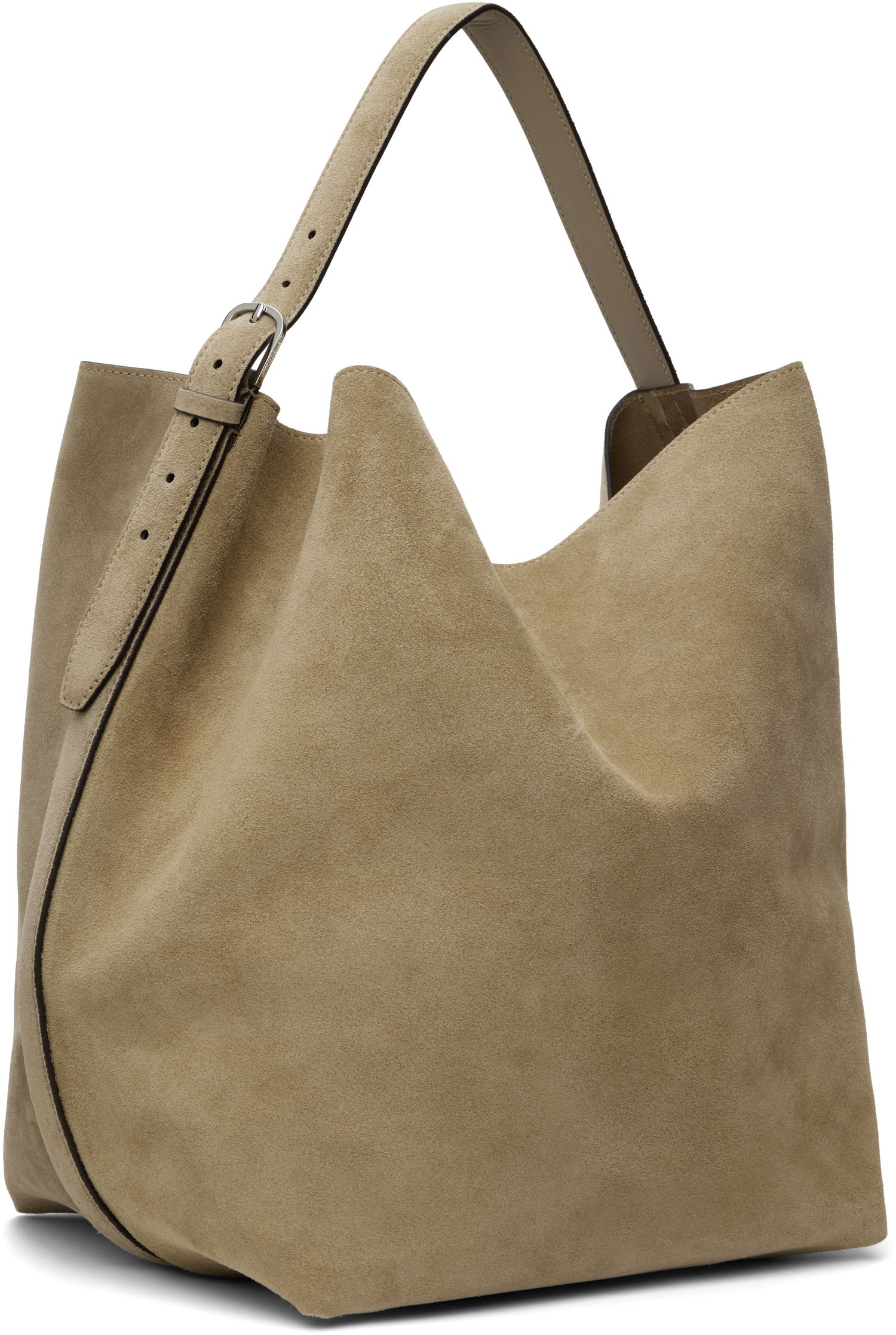 Håndtaske TOTEME TOTEME Belted Suede Tote Beige | 234-WAL853-LE0004, 1