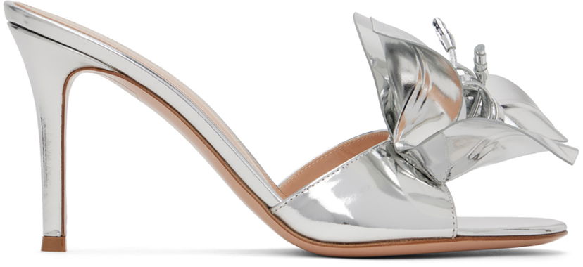 Sneakers og sko Gianvito Rossi Flower Heeled Sandals Metalisk | G15360.85RIC.MET
